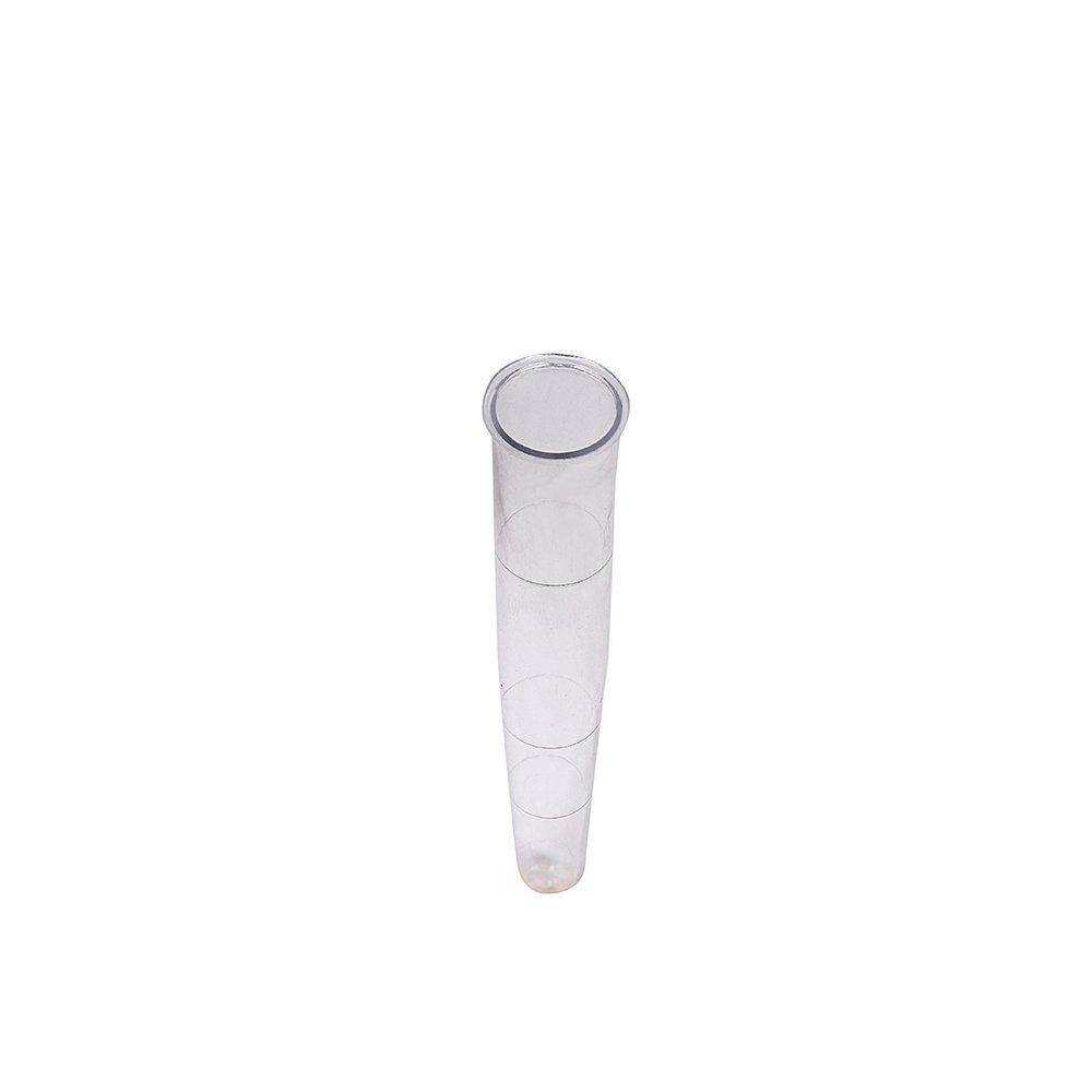 16x100 Plastik Deney Test Tüpü 10 Adet Dibi Konik