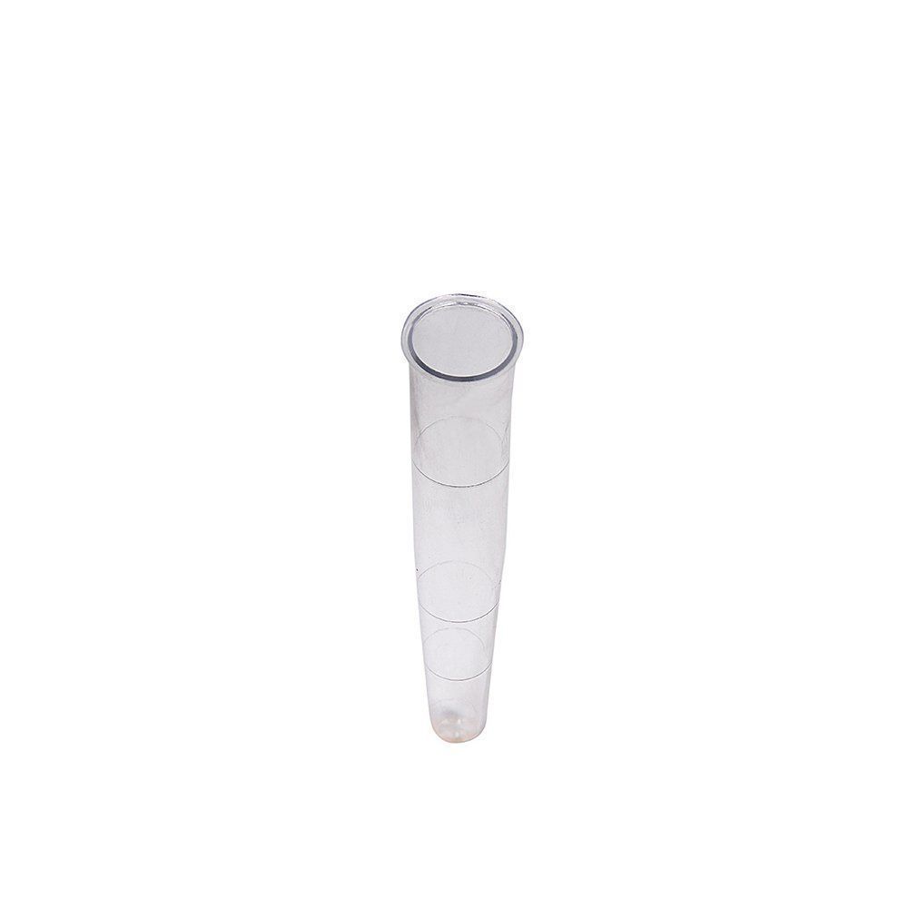16x100 Plastik Deney Test Tüpü 250 Adet Dibi Konik
